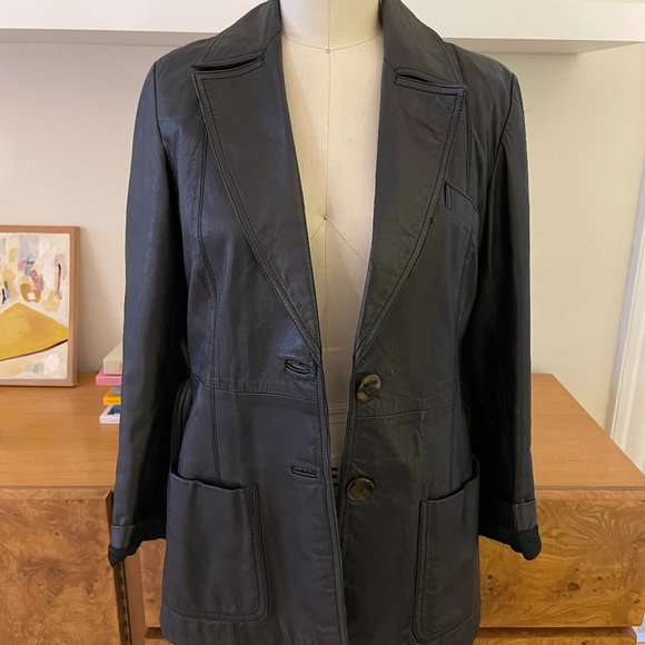 Vintage Leather Jacket - Picture 1 of 6